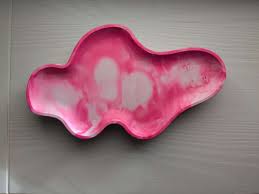 gypsum tray Pink gypsum modern vanity dish tray