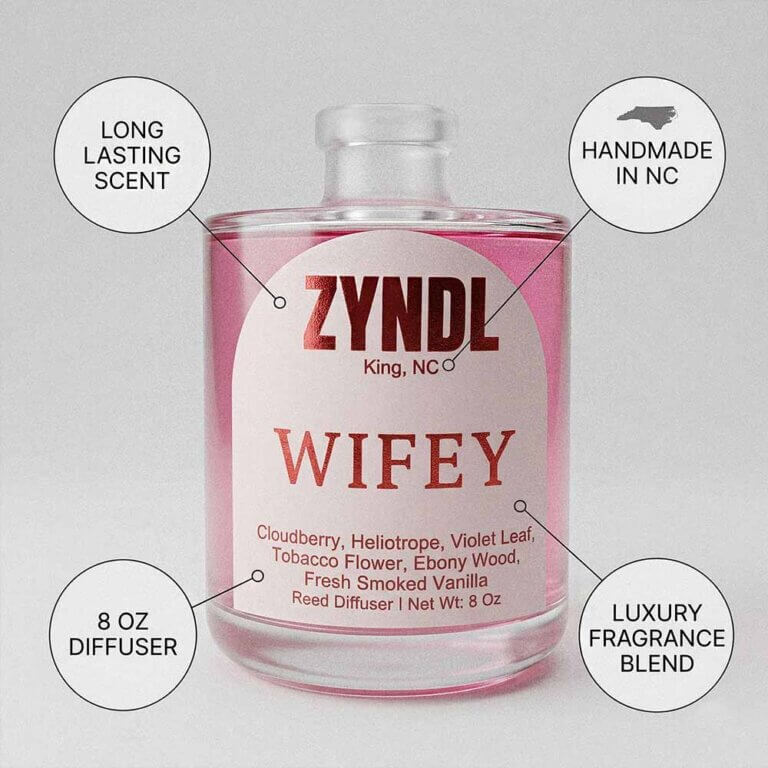 Pretty pink reed diffuser. Floral scented reed diffuser.