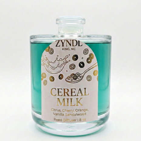 Green Reed Diffuser Reed diffuser with cereal milk scent