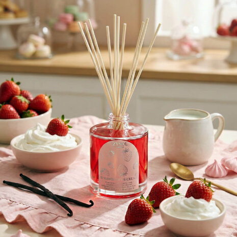 Kawaii home fragrance Strawberry cream fragrance with strawberries