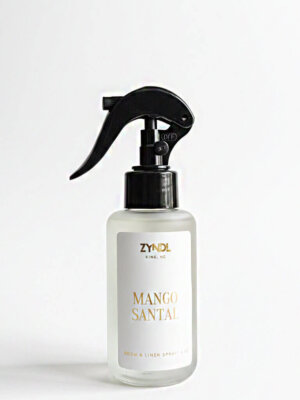 Room spray bottle with mango scent