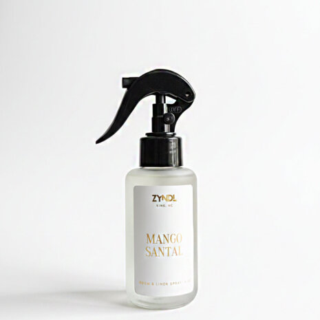 Room spray bottle with mango scent