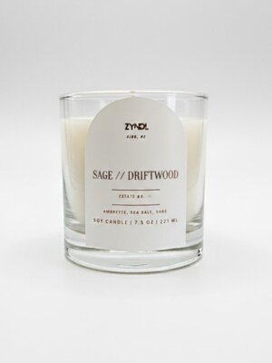 sage driftwood Scented candle