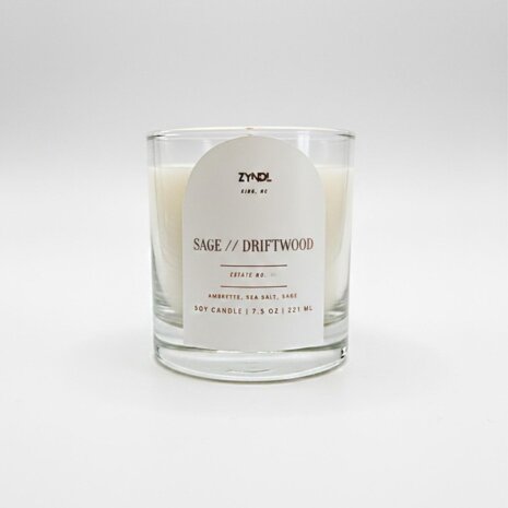 sage driftwood Scented candle