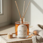 Aesthetic cedar scented diffuser with reeds.