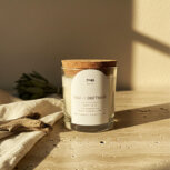 Candle with sage and driftwood scent