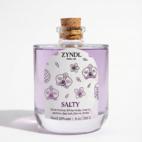 Purple orchid reed diffuser reed diffuser with floral design