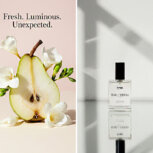 Fresh pear fragrance with flowers.