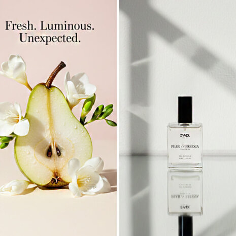 pear scents Fresh pear fragrance with flowers.