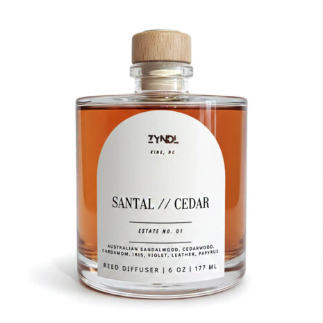 santal diffuser oil Santal cedar reed diffuser bottle