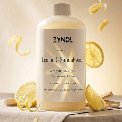 Lemon Mop Soap Lemon Mop Soap with burst of lemon and golden hour scene