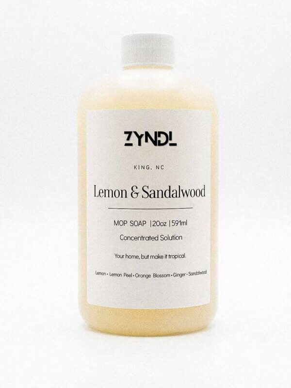 Lemon Scented Mop Soap on white background