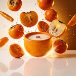 cashmere scented candle. Vanilla Persimmon Candle
