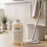 eucalyptus floor cleaner WITH MOP BUCKET on the floor