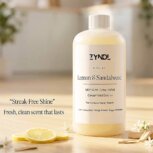 lemon scented mop cleaner on hard wood floor