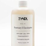 rosemary eucalyptus floor cleaner . spa scent floor cleaner on white background