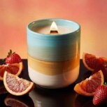 strawberry scented candles. Tropical scented candle