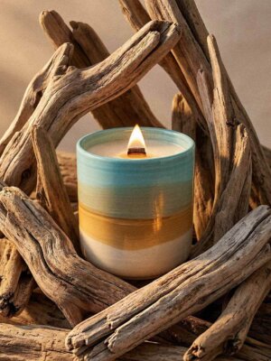 woodsy candle - Ocean Scented Candle