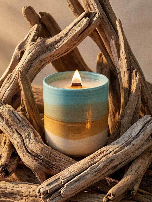 woodsy candle - Ocean Scented Candle