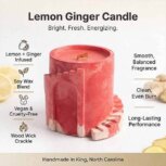 lemon and ginger candle scent